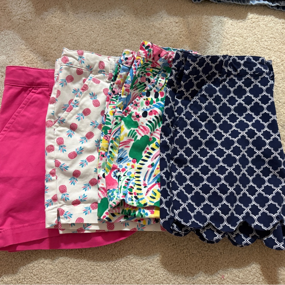 Crown & Ivy Girls Size 14 Shorts Lot Bundle of 4 Pairs